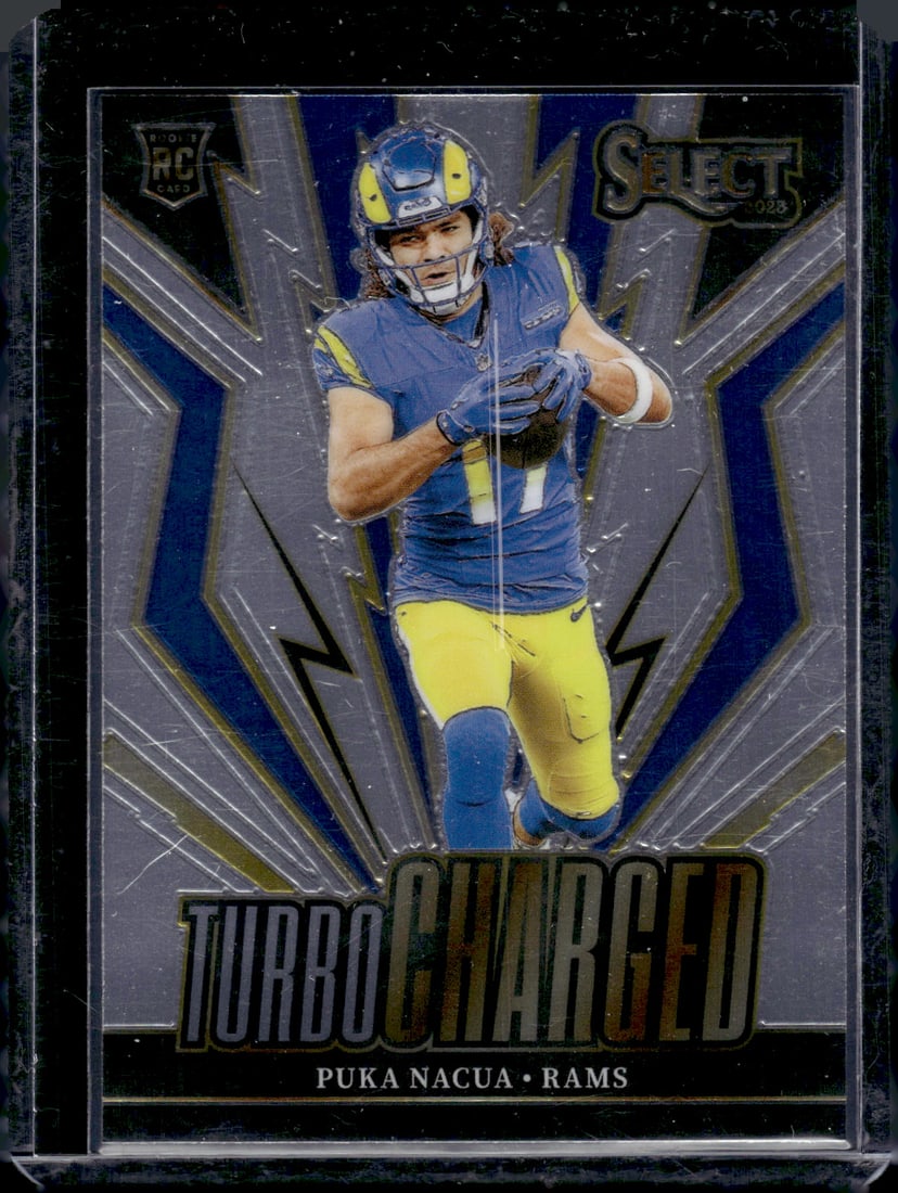 Puka Nacua Turbocharged RC 2023 Panini Select #TUR-PNA: Puka Nacua Turbocharged RC 2023 Panini Select #TUR-PNA