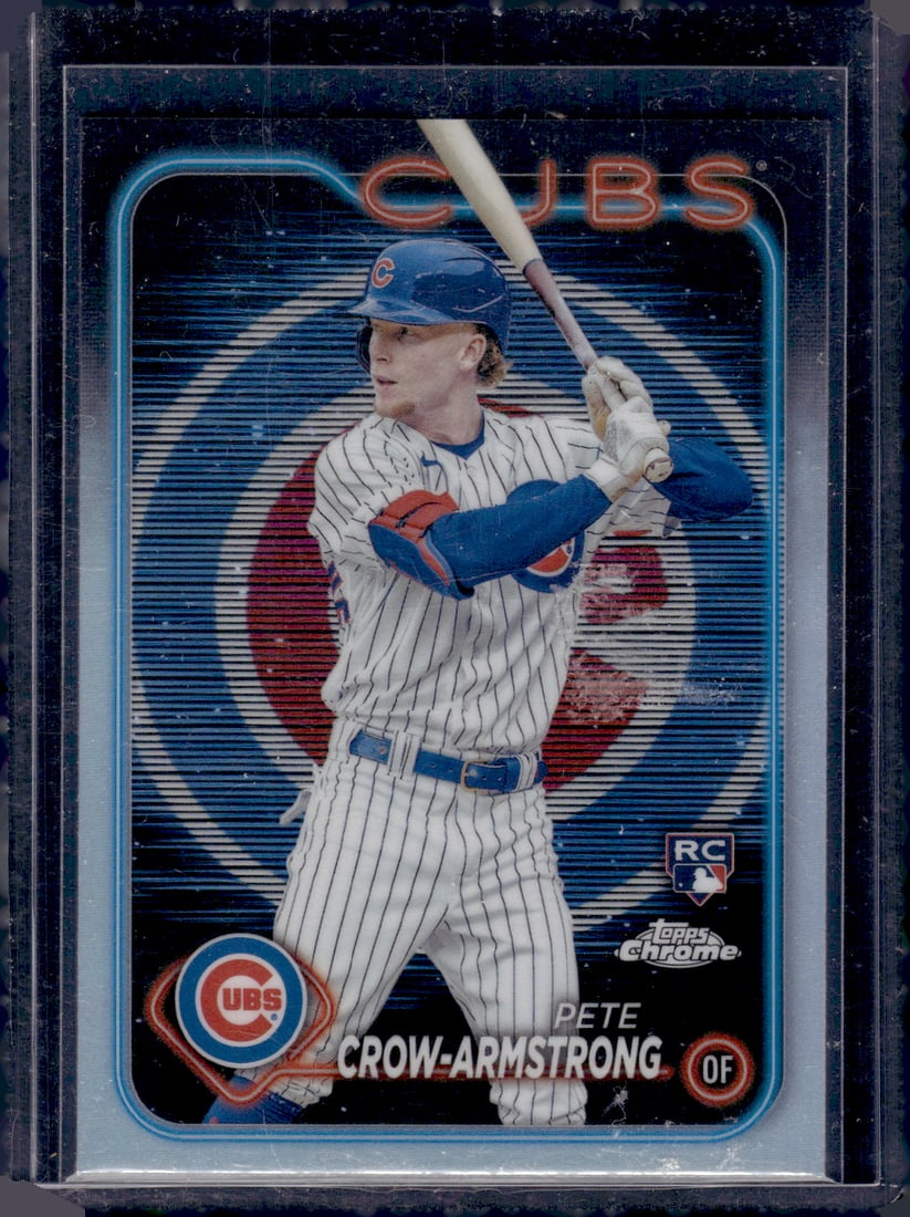Pete Crow-Armstrong Lightboard Logo Refractor RC SSP Case Hit 2024 Topps Chrome #16: Pete Crow-Armstrong Lightboard Logo Refractor RC SSP Case Hit 2024 Topps Chrome #16