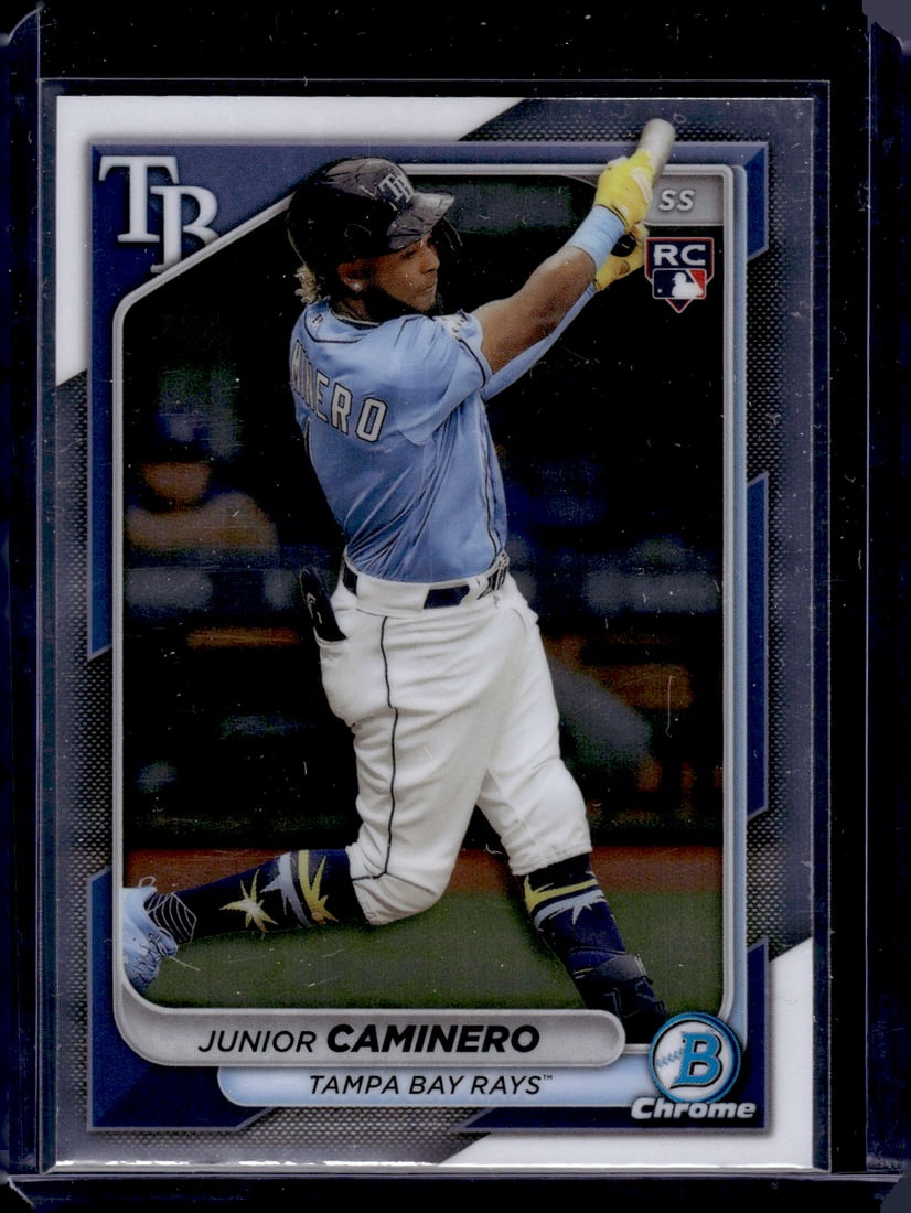Junior Caminero RC 2024 Bowman Chrome #56: Junior Caminero RC 2024 Bowman Chrome #56