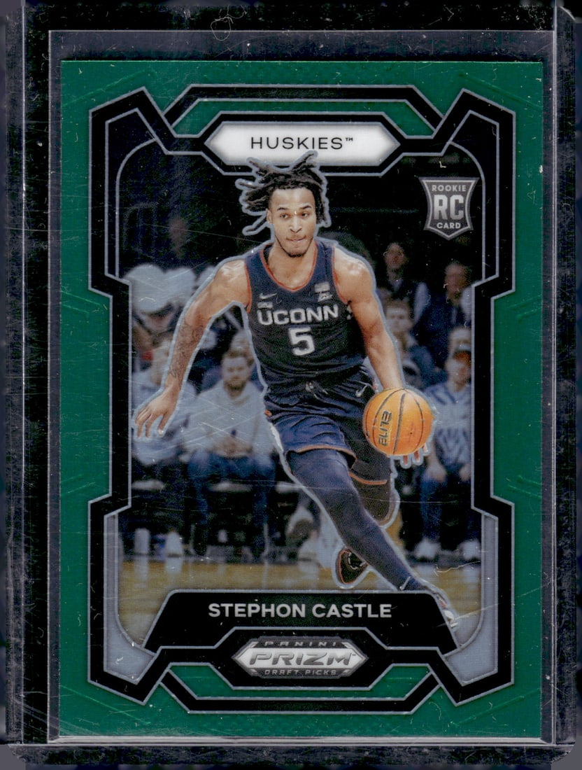 Stephon Castle Green Prizm RC 2024 Panini Prizm Draft Picks #17: Stephon Castle Green Prizm RC 2024 Panini Prizm Draft Picks #17