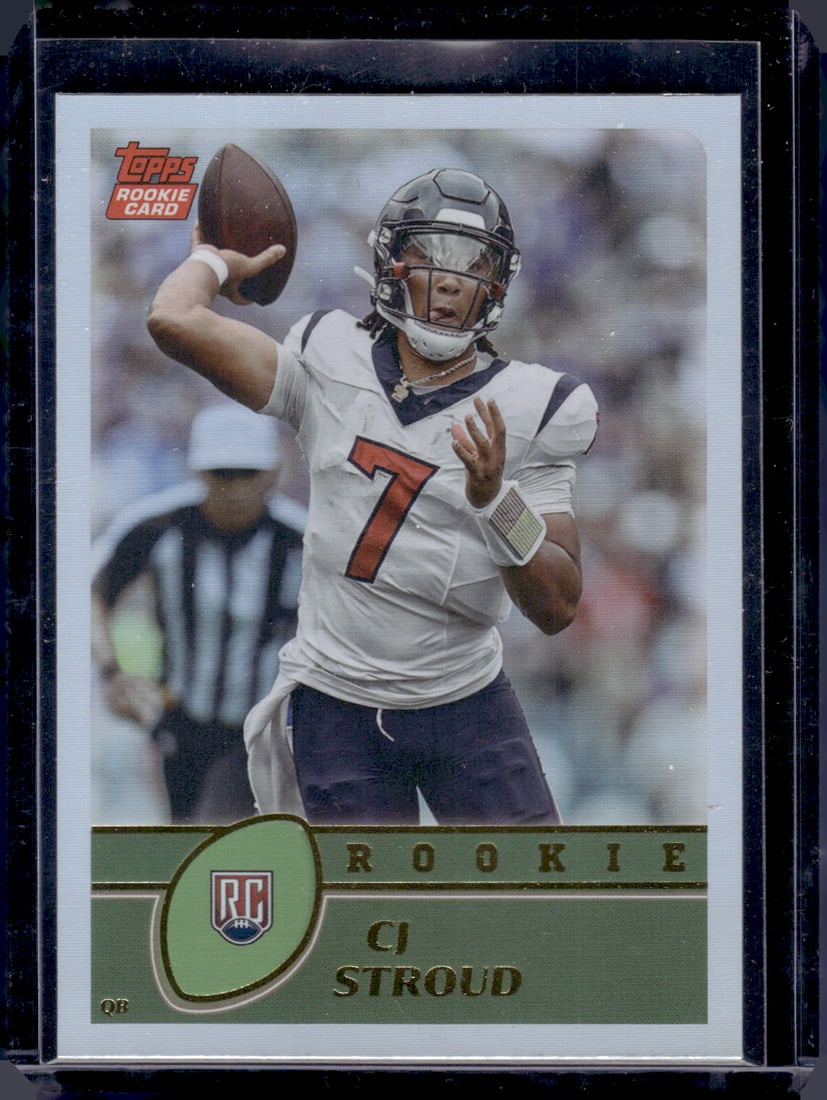 Cj Stroud Rainbow Foilboard RC 2023 Topps Composite #421: Cj Stroud Rainbow Foilboard RC 2023 Topps Composite #421