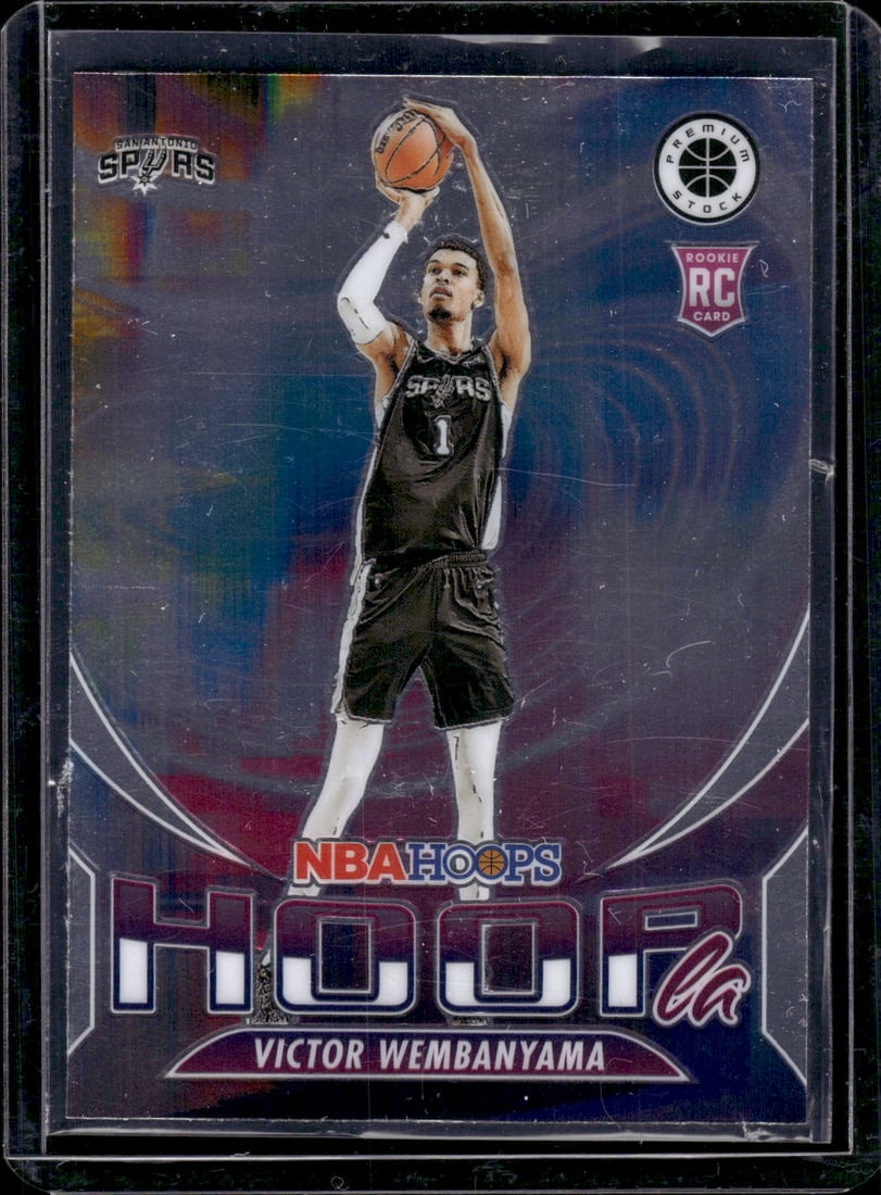 Victor Wembanyama Hoopla RC 2023-24 Panini Premium Stock #5: Victor Wembanyama Hoopla RC 2023-24 Panini Premium Stock #5