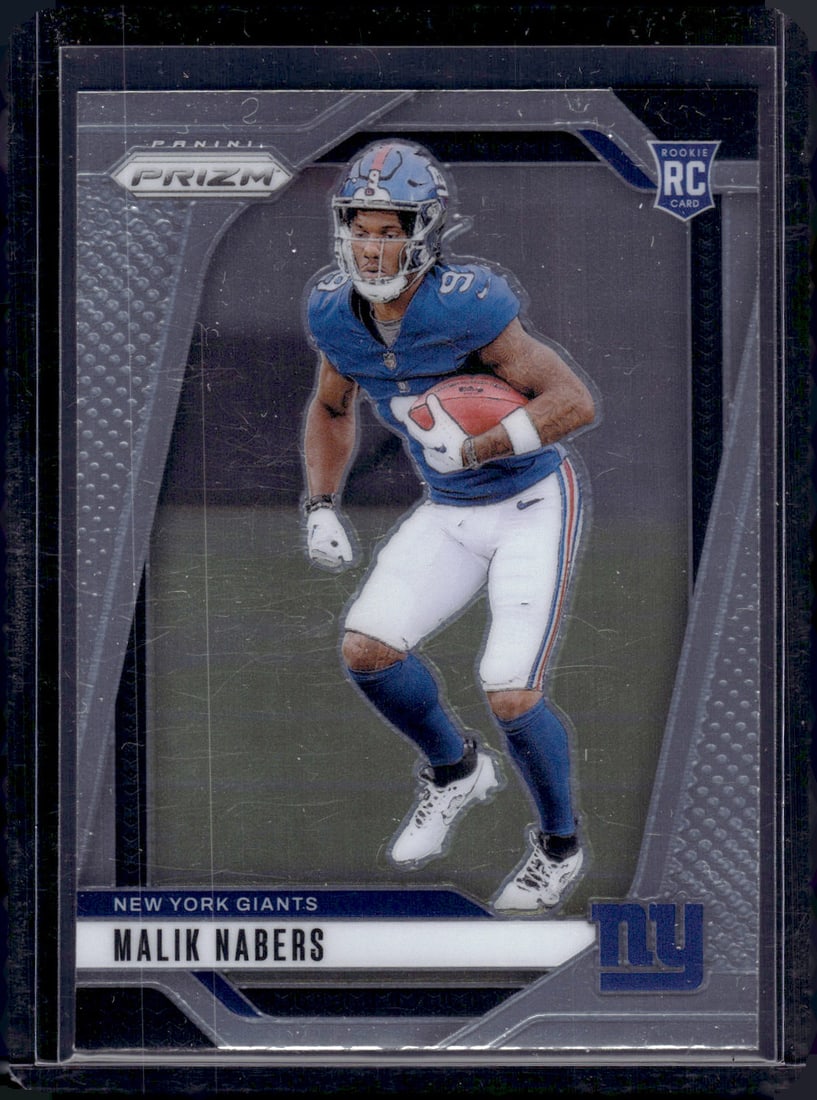 Malik Nabers RC 2024 Panini Prizm #370: Malik Nabers RC 2024 Panini Prizm #370