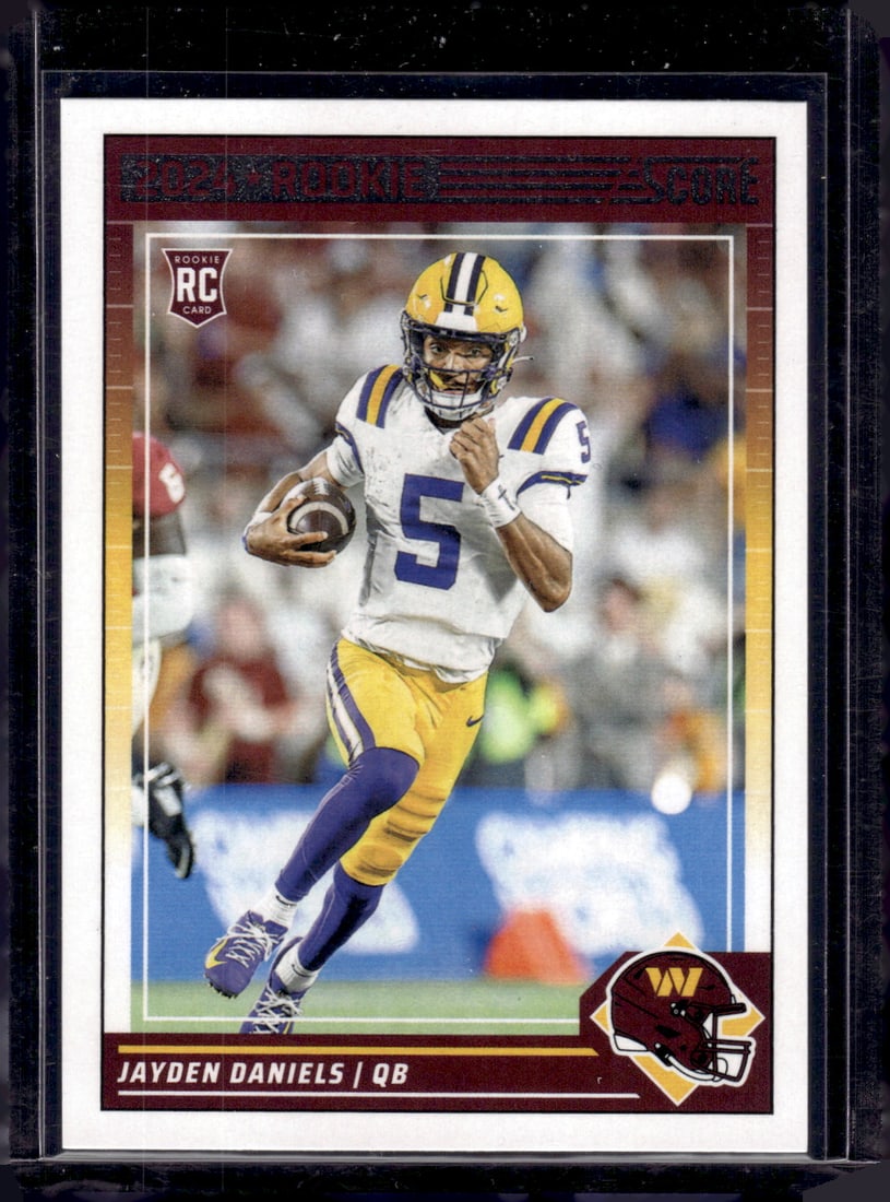 Jayden Daniels RC 2024 Panini Score #302: Jayden Daniels RC 2024 Panini Score #302