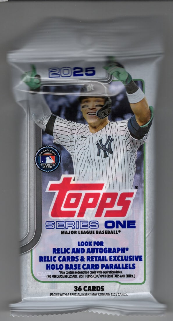 2025 Topps Series 1 Baseball Hanger Value Fat Pack: 2025 Topps Series 1 Baseball Hanger Value Fat Pack
