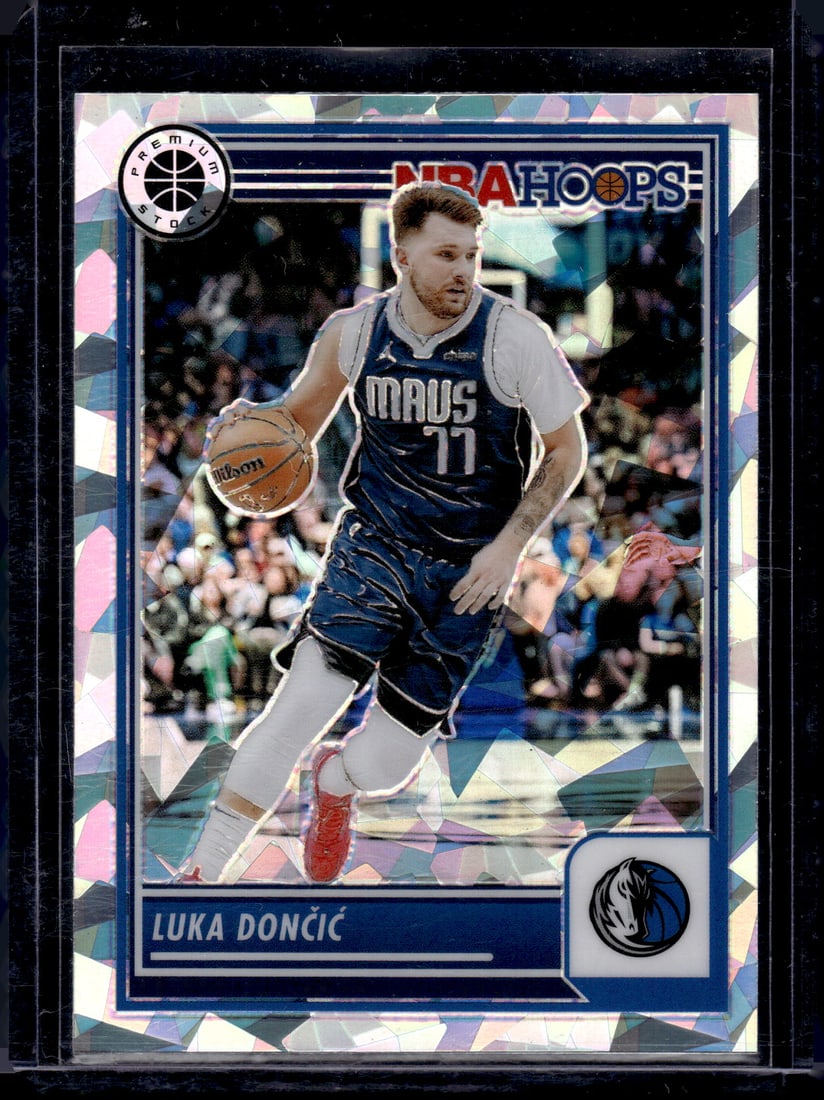 Luka Doncic Cracked Ice 2023-24 Panini Premium Stock #9 (1 of 2)