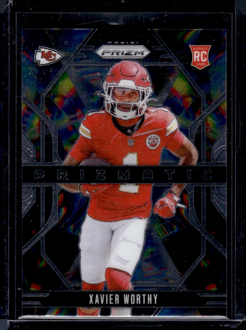 Xavier Worthy Prizmatic RC 2024 Panini Prizm #14: Xavier Worthy Prizmatic RC 2024 Panini Prizm #14
