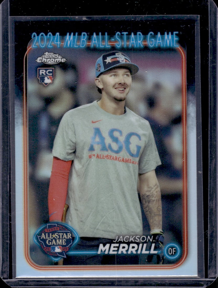 Jackson Merrill All-Star Game Refractor RC 2024 Topps Chrome #ASGC-49: Jackson Merrill All-Star Game Refractor RC 2024 Topps Chrome #ASGC-49