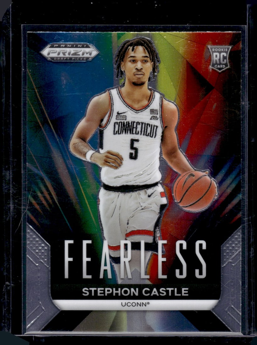 Stephon Castle Fearless RC 2024 Panini Prizm Draft Picks #25: Stephon Castle Fearless RC 2024 Panini Prizm Draft Picks #25