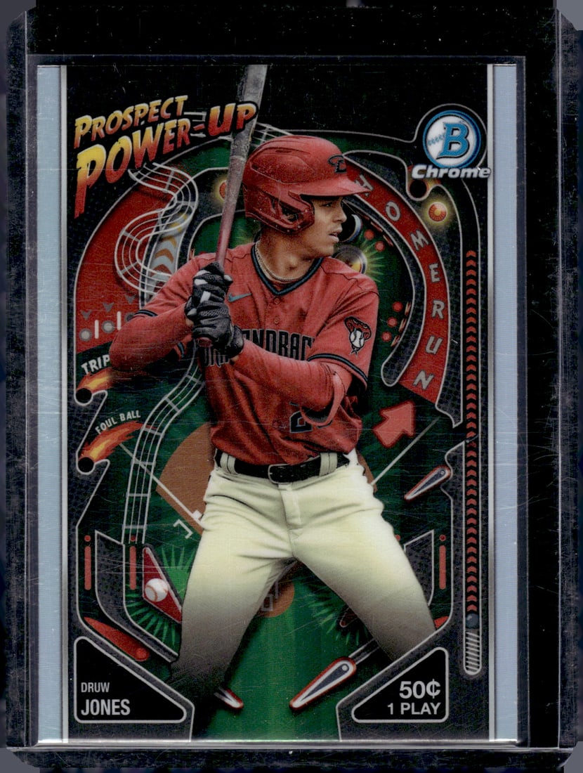 Druw Jones Prospect Power-Up 2024 Bowman Chrome #PP-4: Druw Jones Prospect Power-Up 2024 Bowman Chrome #PP-4
