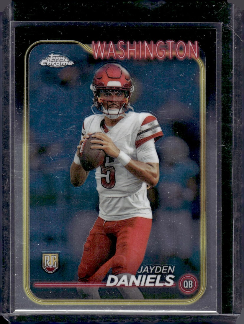 Jayden Daniels RC 2024 Topps Chrome #201: Jayden Daniels RC 2024 Topps Chrome #201