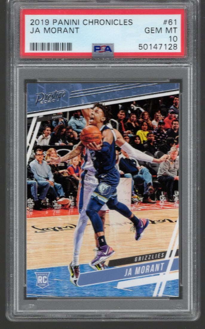 Ja Morant RC 2019-20 Panini Chronicles Prestige #61 PSA 10 (1 of 2)