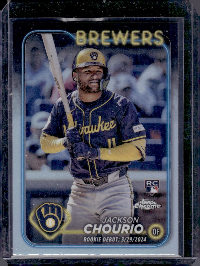 Jackson Chourio Refractor RC 2024 Topps Chrome Update #USC30 (1 of 2)