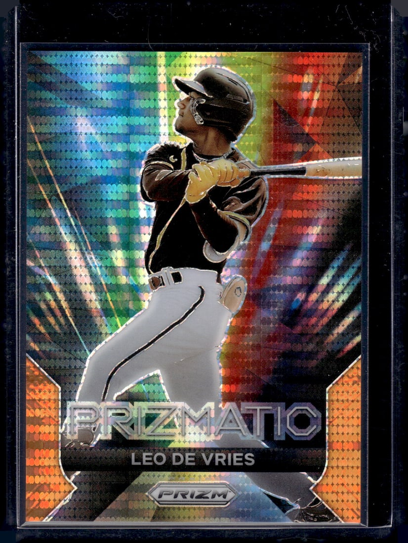 Leo De Vries Prizmatic Orange Pulsar Prizm /399 2024 Panini Prizm #5: Leo De Vries Prizmatic Orange Pulsar Prizm /399 2024 Panini Prizm #5