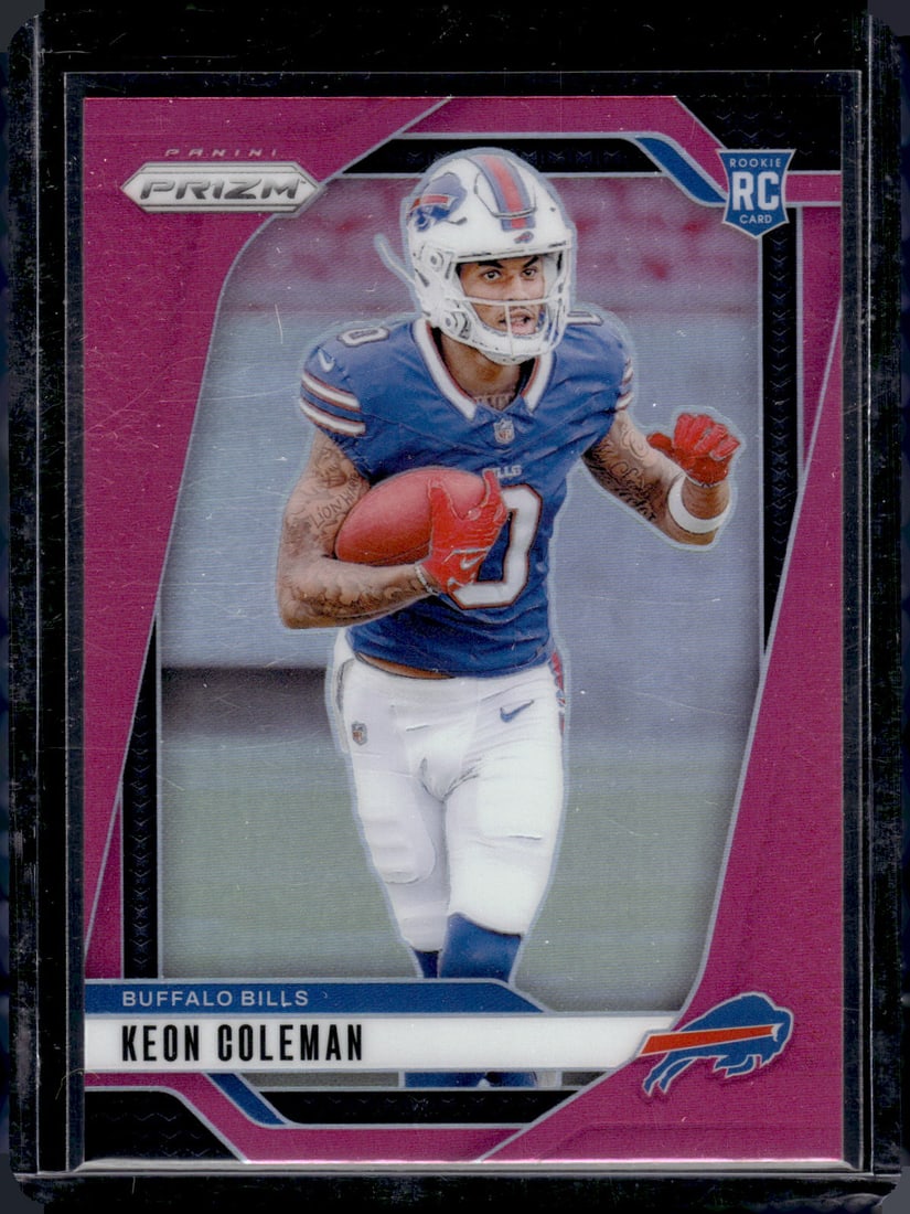 Keon Coleman Pink Prizm RC 2024 Panini Prizm #362: Keon Coleman Pink Prizm RC 2024 Panini Prizm #362