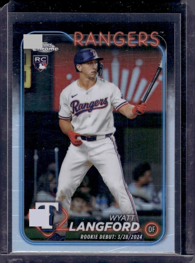 Wyatt Langford Refractor RC 2024 Topps Chrome Update #USC37 (1 of 2)