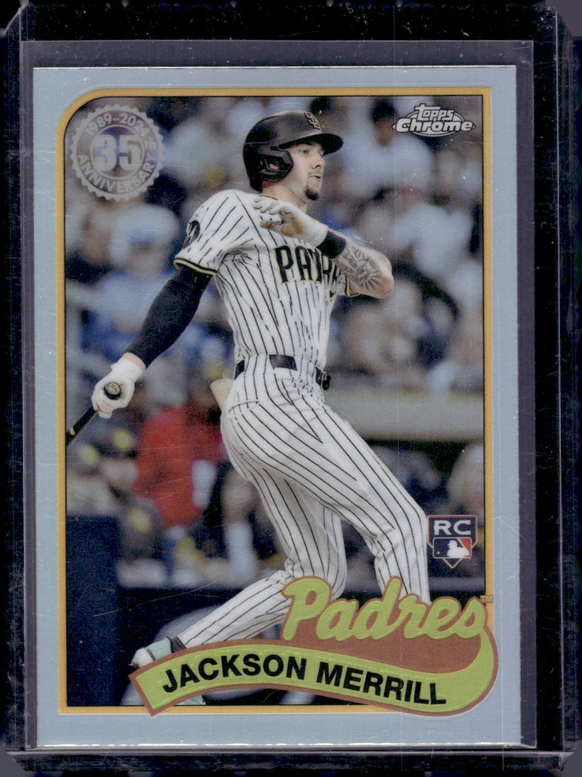 Jackson Merrill 35th Anniversary Refractor RC 2024 Topps Chrome #89CU-9: Jackson Merrill 35th Anniversary Refractor RC 2024 Topps Chrome #89CU-9