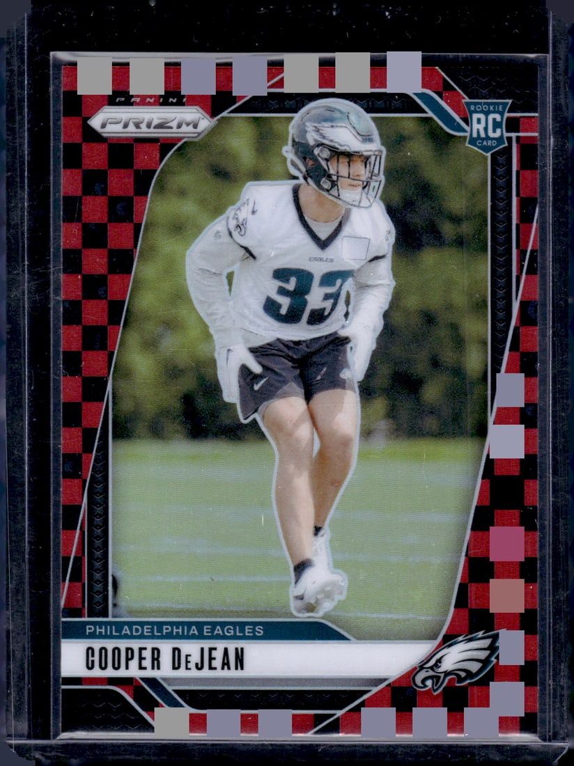 Cooper DeJean Red/Black Checker Prizm RC SSP 2024 Panini Prizm #321 (1 of 2)