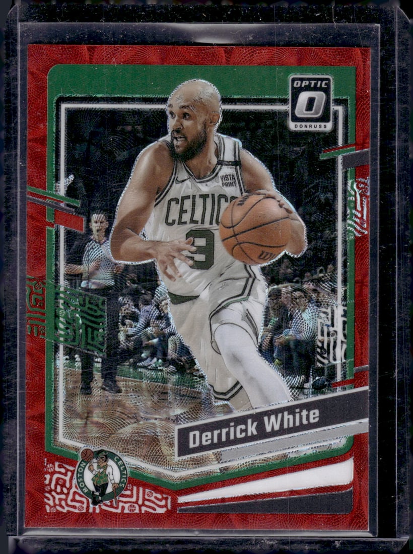 Derrick White Red Scope Prizm 2023-24 Donruss Optic #10 (1 of 2)