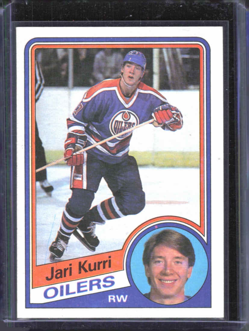 Jari Kurri 1984-85 Topps Vintage Hockey Card #52: Jari Kurri 1984-85 Topps Vintage Hockey Card #52