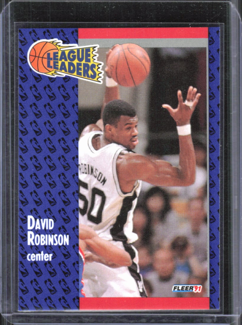 David Robinson 1991-92 Fleer Vintage Basketball Card #225: David Robinson 1991-92 Fleer Vintage Basketball Card #225