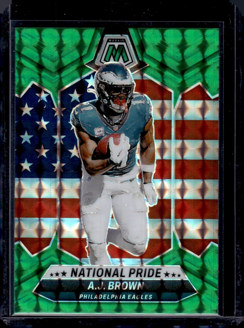 Aj Brown National Pride Green Mosaic Prizm 2024 Panini Mosaic #265 (1 of 2)