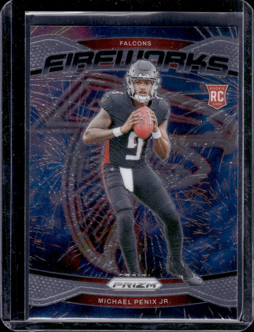 Michael Penix Jr. Fireworks RC 2024 Panini Prizm #16 (1 of 2)