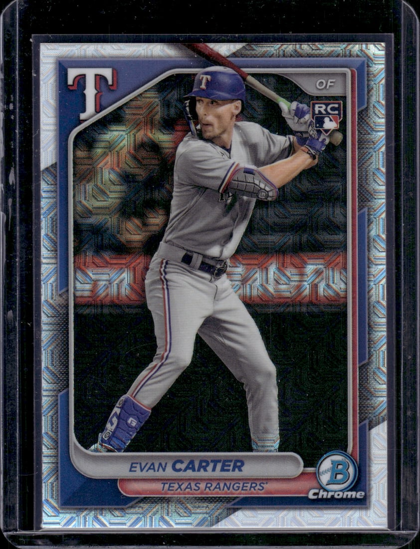 Evan Carter Mojo Refractor RC 2024 Bowman Chrome #65 (1 of 2)