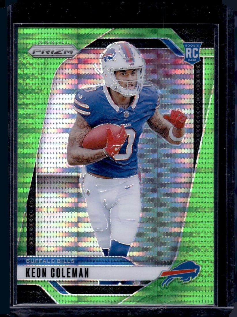 Keon Coleman Neon Green Pulsar Prizm RC 2024 Panini Prizm #362: Keon Coleman Neon Green Pulsar Prizm RC 2024 Panini Prizm #362