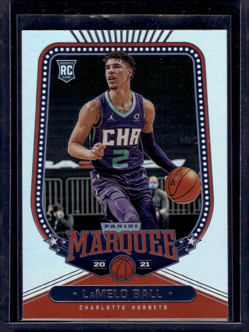 LaMelo Ball Foil RC 2020-21 Panini Chronicles Marquee #266: LaMelo Ball Foil RC 2020-21 Panini Chronicles Marquee #266