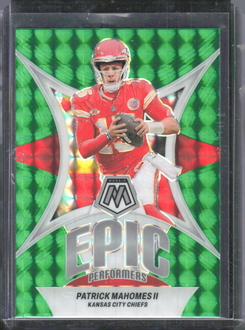 Patrick Mahomes Epic Performers Green Mosaic Prizm 2024 Panini Mosaic #EP-PH (1 of 2)