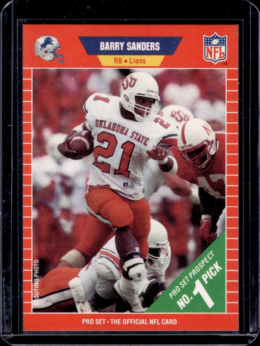 Barry Sanders Pro Set Prospect RC 1989 Pro Set #494 (1 of 2)