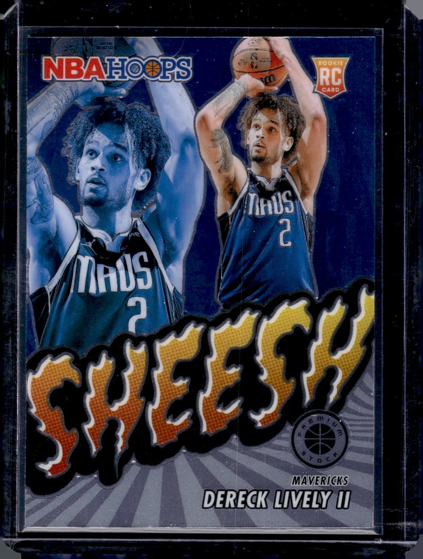 Dereck Lively Sheesh RC 2023-24 Panini Premium Stock #13: Dereck Lively Sheesh RC 2023-24 Panini Premium Stock #13