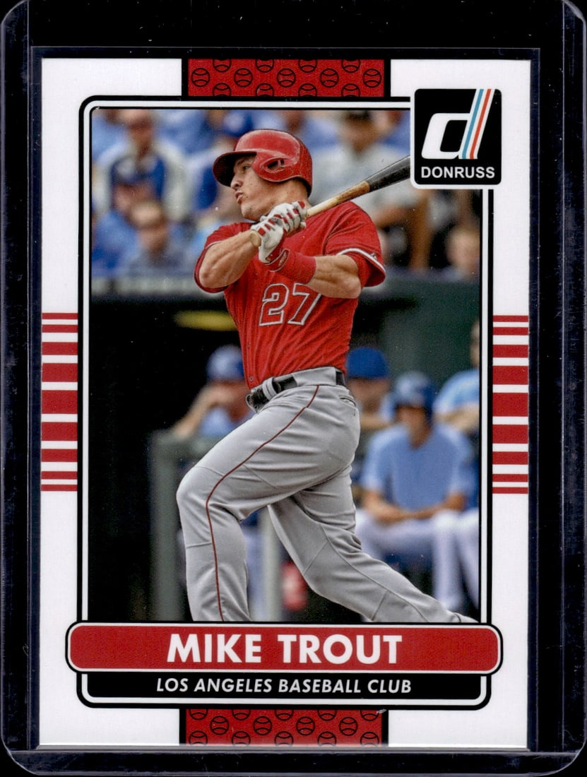 Mike Trout 2015 Panini Donruss #100: Mike Trout 2015 Panini Donruss #100
