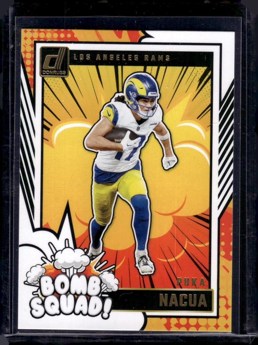 Puka Nacua Bomb Squad 2024 Panini Donruss #11: Puka Nacua Bomb Squad 2024 Panini Donruss #11