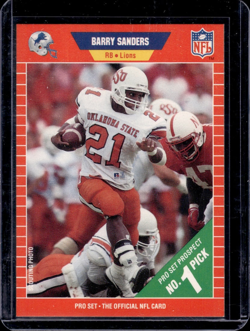 Barry Sanders Pro Set Prospect RC 1989 Pro Set #494 (1 of 2)