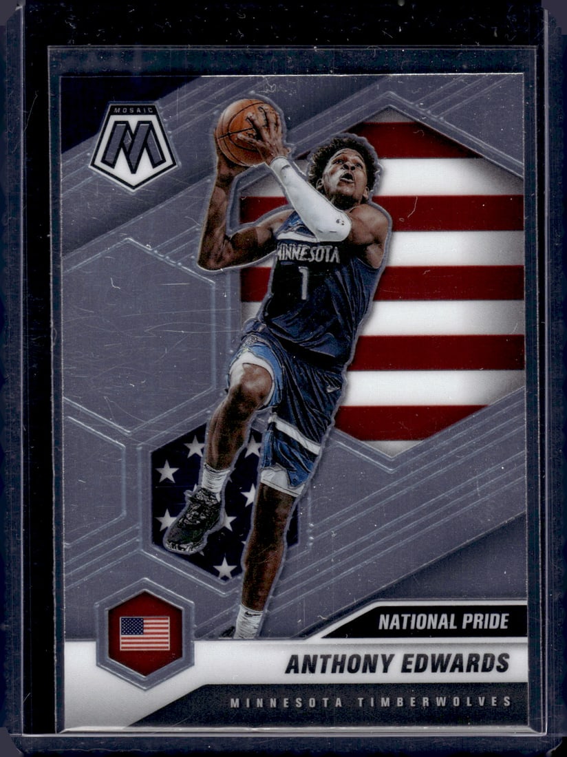 Anthony Edwards National Pride RC 2020-21 Panini Mosaic #252: Anthony Edwards National Pride RC 2020-21 Panini Mosaic #252