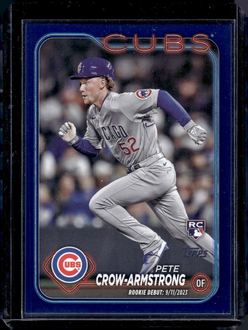 Pete Crow-Armstrong Royal Blue Border RC 2024 Topps Update #US91 (1 of 2)