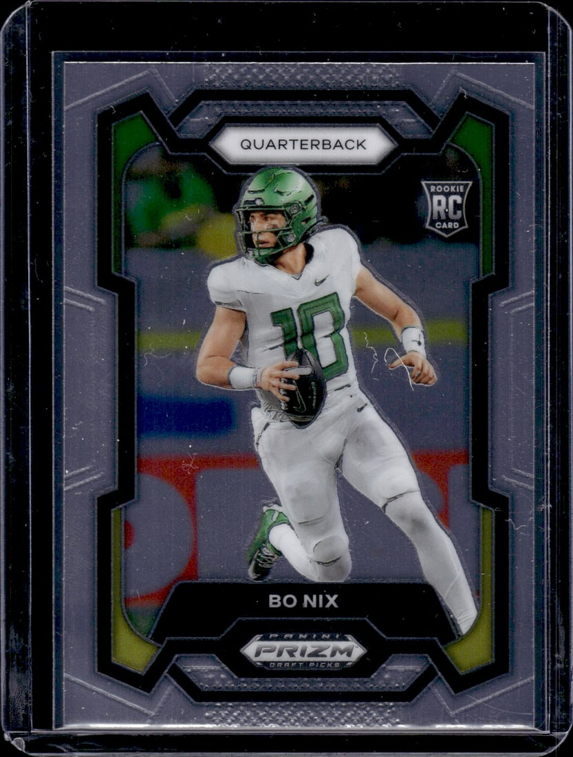 Bo Nix RC 2024 Panini Prizm Draft Picks #105: Bo Nix RC 2024 Panini Prizm Draft Picks #105