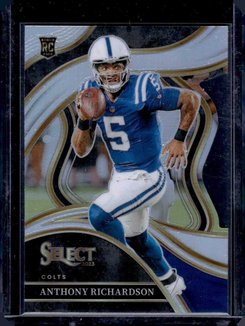 Anthony Richardson Silver Prizm Club Level Die Cut RC 2023 Panini Select #297: Anthony Richardson Silver Prizm Club Level Die Cut RC 2023 Panini Select #297