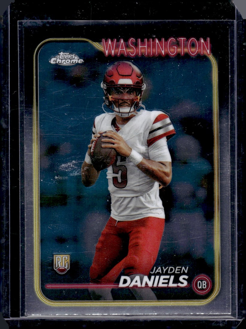 Jayden Daniels RC 2024 Topps Chrome #201: Jayden Daniels RC 2024 Topps Chrome #201