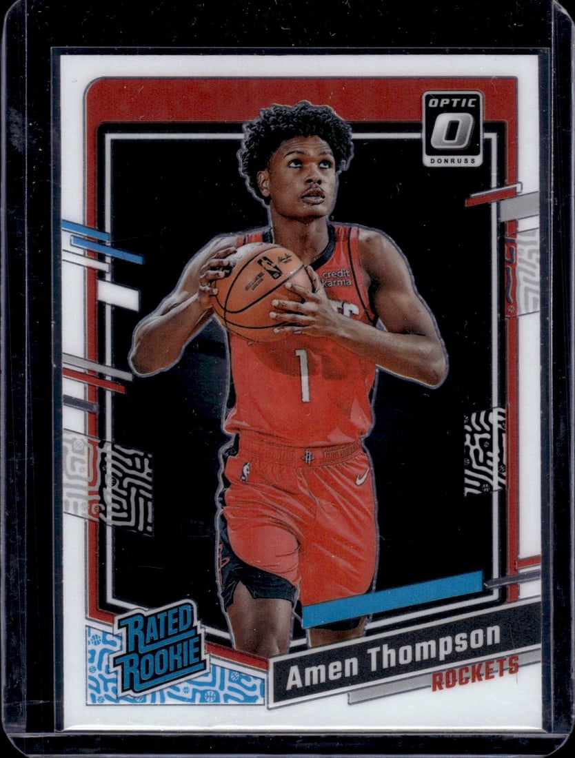 Amen Thompson RC 2023-24 Donruss Optic #229: Amen Thompson RC 2023-24 Donruss Optic #229