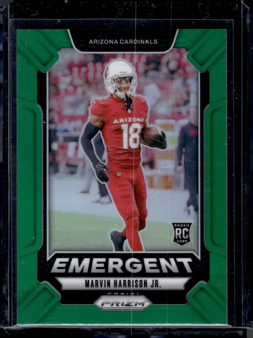 Marvin Harrison Jr. Green Emergent Prizm RC 2024 Panini Prizm #5: Marvin Harrison Jr. Green Emergent Prizm RC 2024 Panini Prizm #5