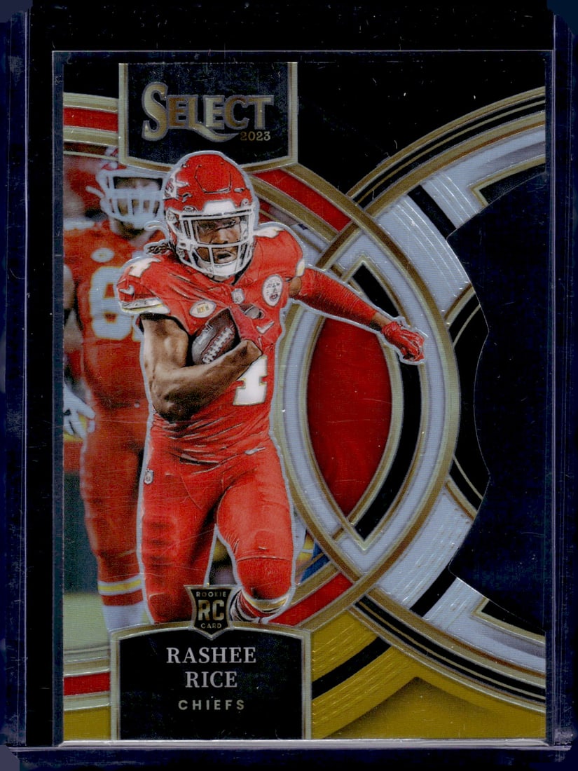 Rashee Rice Black/Gold Prizm Die Cut RC 2023 Panini Select #132 (1 of 2)