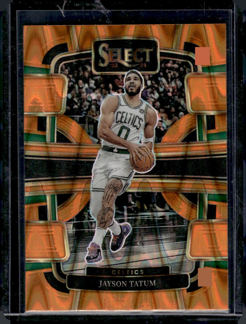 Jayson Tatum Orange Tectonic Prizm 2023-24 Panini Select #45 (1 of 2)