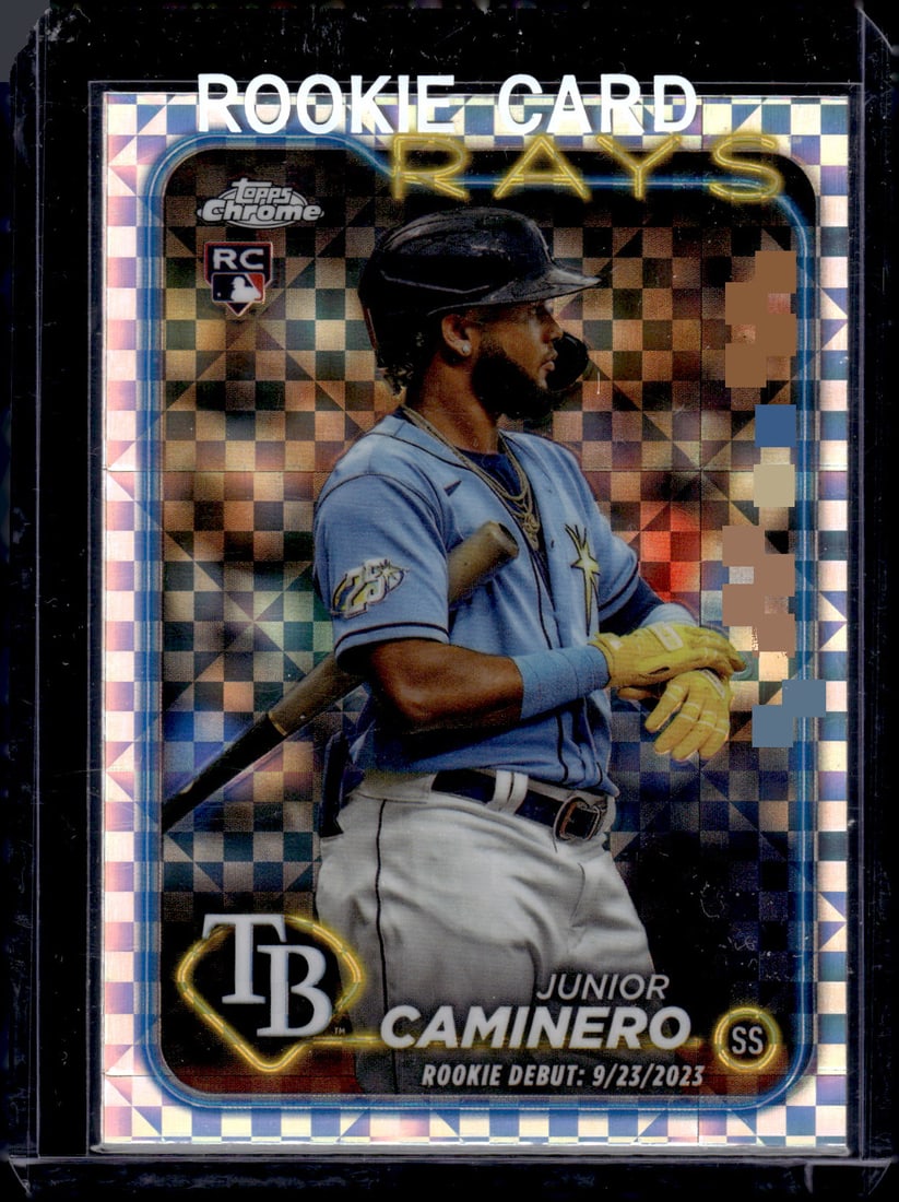 Junior Caminero Xfractor RC 2024 Topps Chrome Update #USC193: Junior Caminero Xfractor RC 2024 Topps Chrome Update #USC193