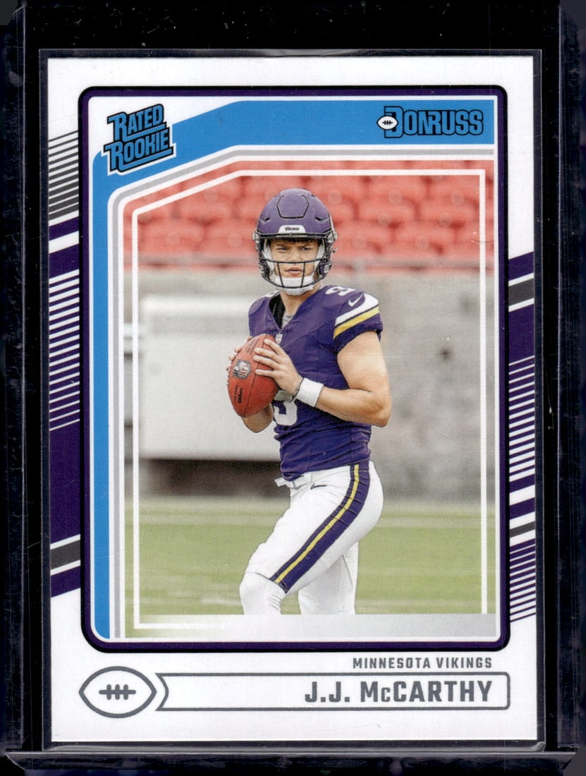 JJ McCarthy RC 2024 Panini Donruss #303: JJ McCarthy RC 2024 Panini Donruss #303