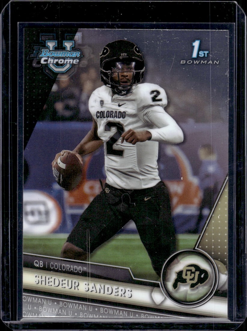 Sheduer Sanders 1st Bowman Chrome 2023 Bowman Chrome U #16: Sheduer Sanders 1st Bowman Chrome 2023 Bowman Chrome U #16