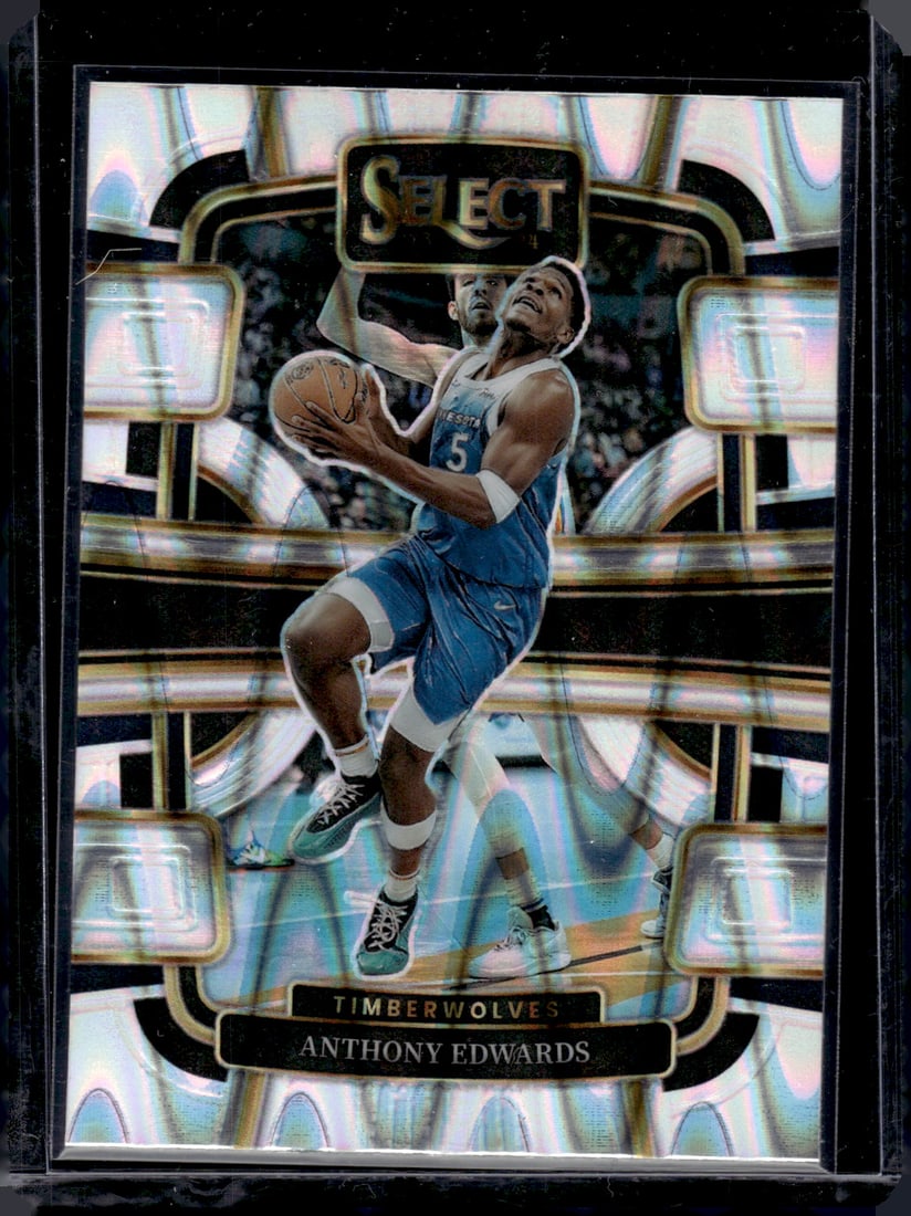 Anthony Edwards Tectonic Prizm 2023-24 Panini Select #37: Anthony Edwards Tectonic Prizm 2023-24 Panini Select #37
