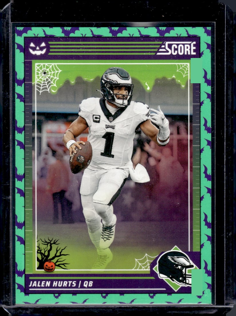 Jalen Hurts Green Bats 2024 Panini Score A Treat #226: Jalen Hurts Green Bats 2024 Panini Score A Treat #226